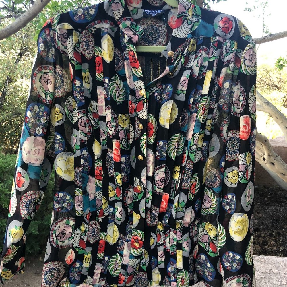 Vintage, Chanel, blouse, top